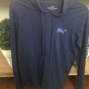 Super soft navy t-shirt hoodie size small